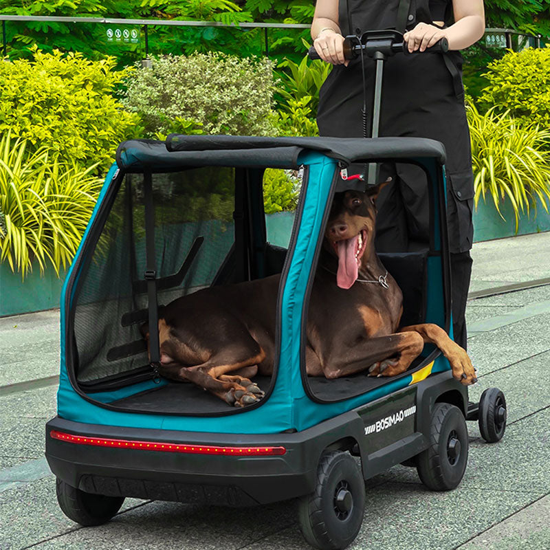 BOSIMAO Large Pet Remote Control Stroller