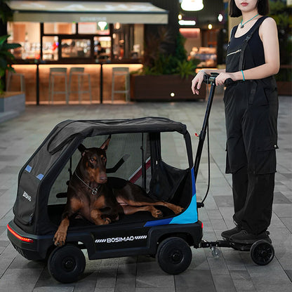 BOSIMAO Large Pet Remote Control Stroller