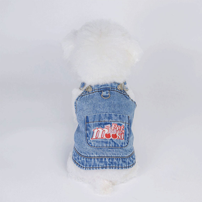 City Picnic Small Dog Thin Denim Vest