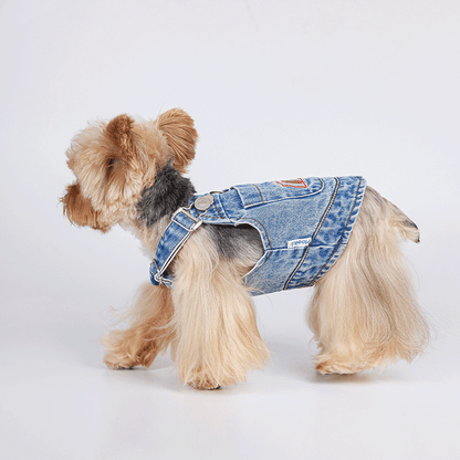 City Picnic Small Dog Thin Denim Vest