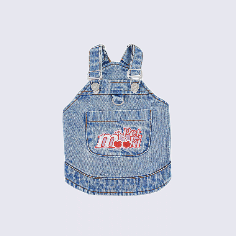 City Picnic Small Dog Thin Denim Vest