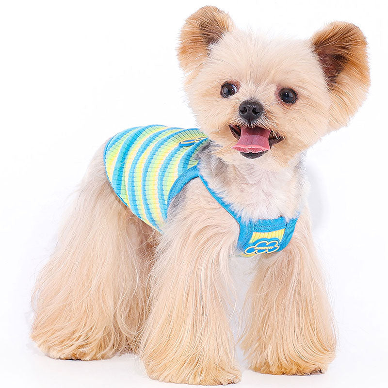 Cloud Stripe Dog Camisole Vest