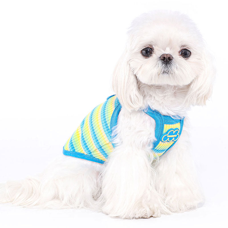 Cloud Stripe Dog Camisole Vest