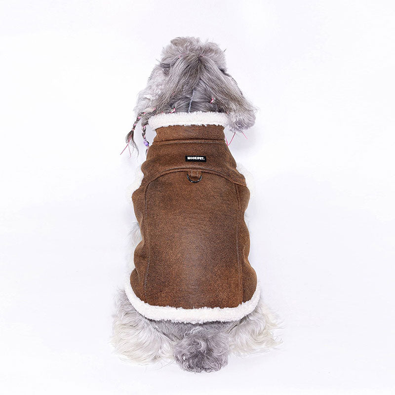 Dapper Suede Dog Vest Jacket