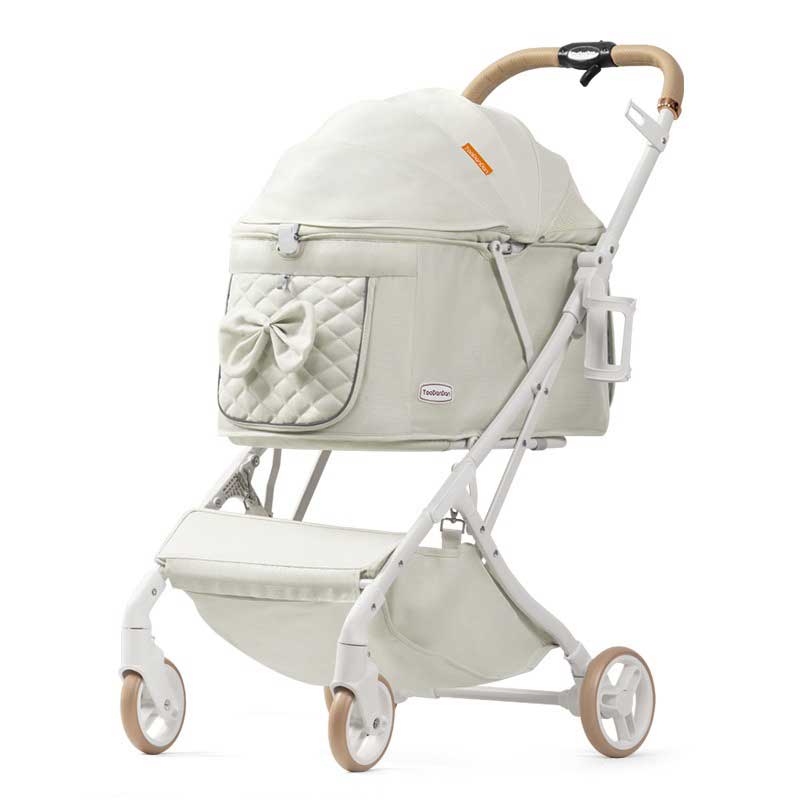 Elegant Bow All-in-One Dog Stroller Pram