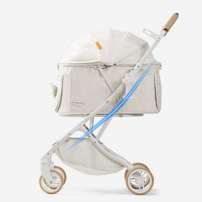 Elegant Bow All-in-One Dog Stroller Pram