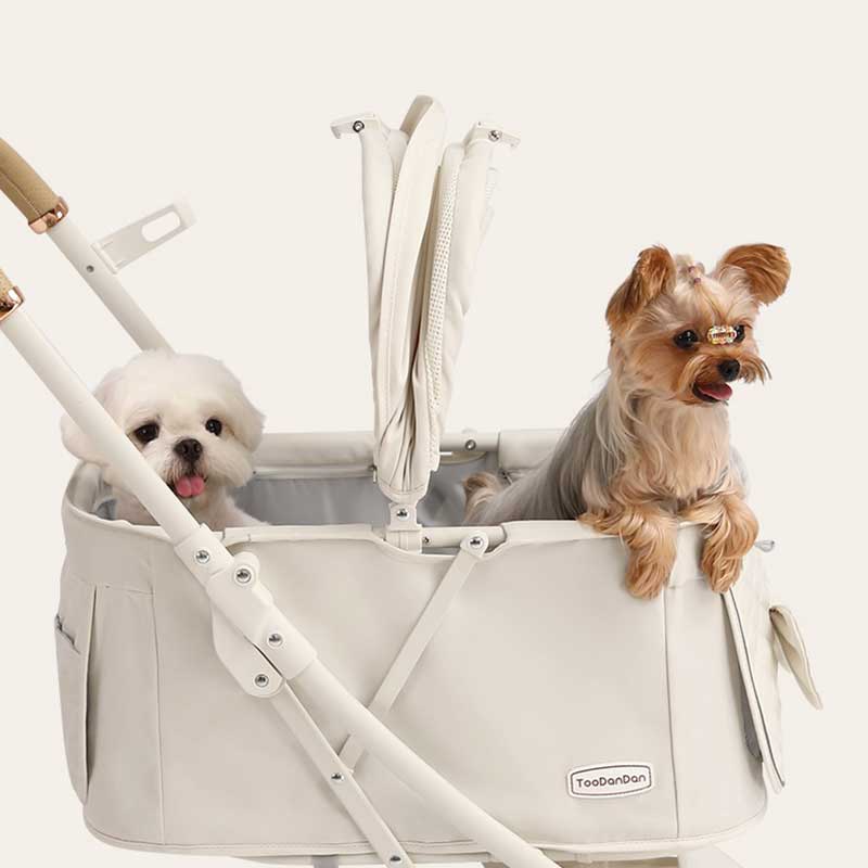 Elegant Bow All-in-One Dog Stroller Pram