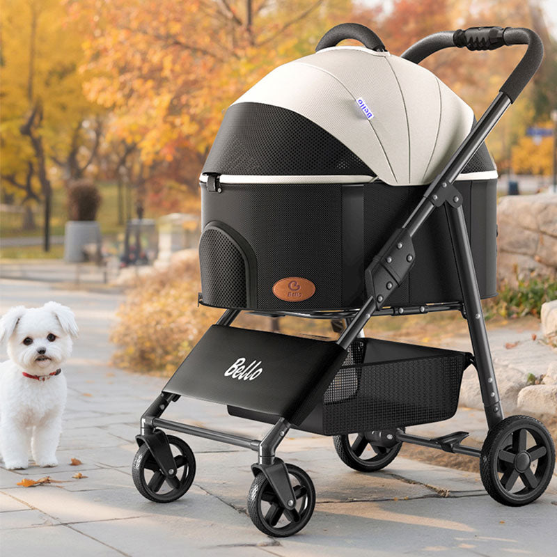 Foldable Dog Stroller Pet Travel Carrier