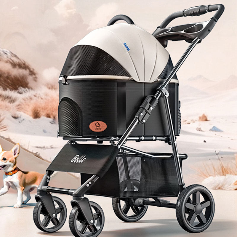 Foldable Dog Stroller Pet Travel Carrier