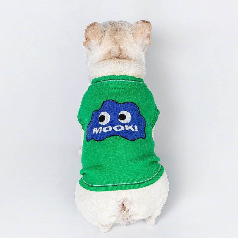 Graffiti Green Dog Sweater