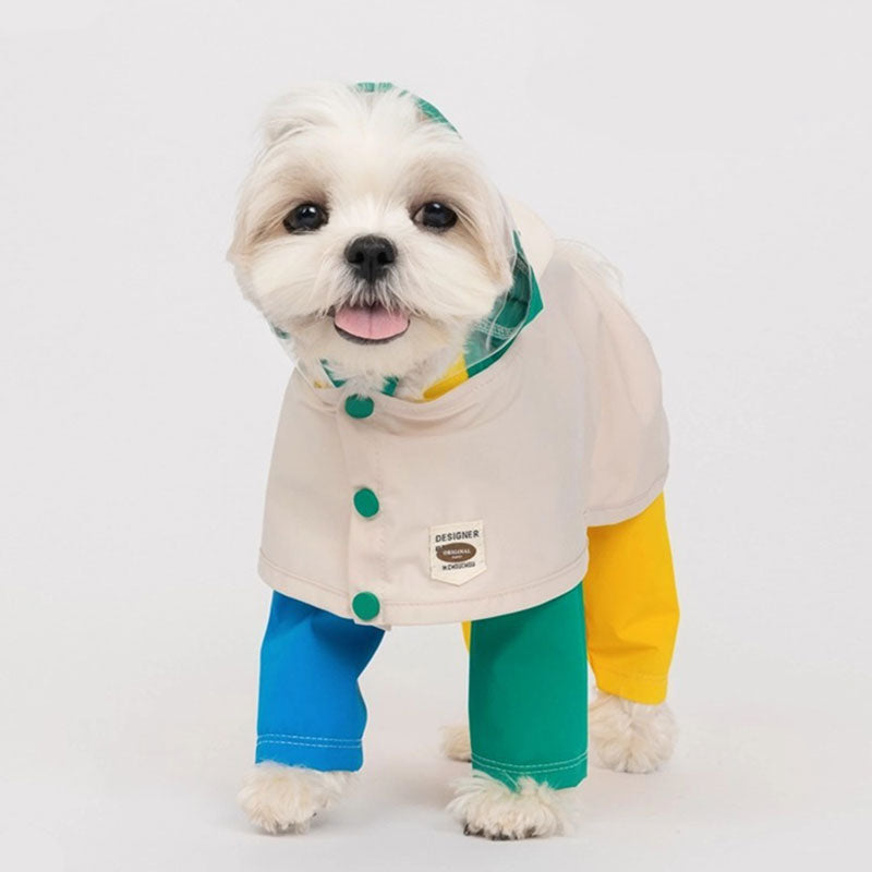 Hchouchou Dog Dustproof Raincoat Set