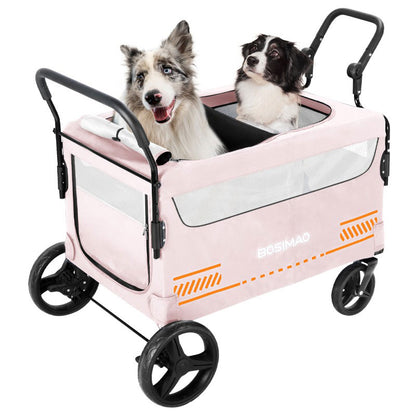 Large Isolated Foldable Dog Carrier Stroller