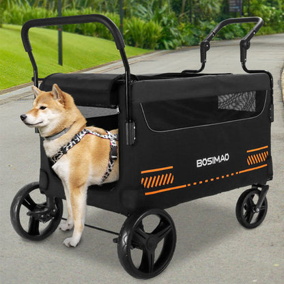 Large Isolated Foldable Dog Carrier Stroller