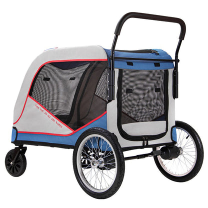 Large Lightweight Foldable Dog Stroller Pram