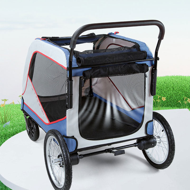 Large Lightweight Foldable Dog Stroller Pram