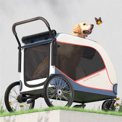 Large Lightweight Foldable Dog Stroller Pram