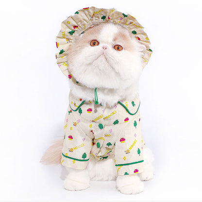 Nature Printed Pajamas Dog Clothes