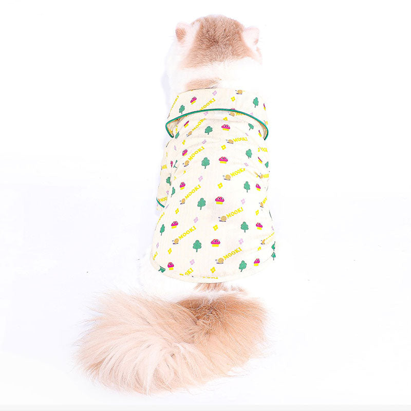 Nature Printed Pajamas Dog Clothes