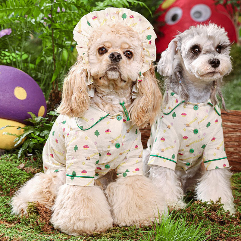 Nature Printed Pajamas Dog Clothes