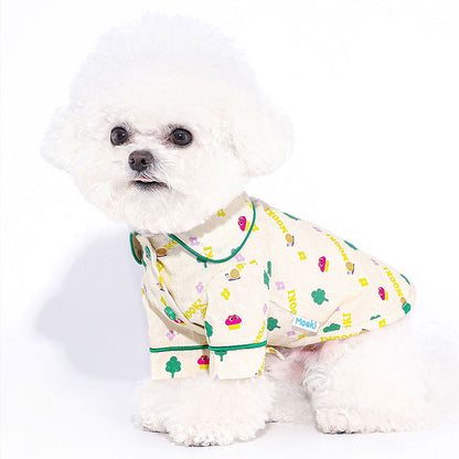 Nature Printed Pajamas Dog Clothes