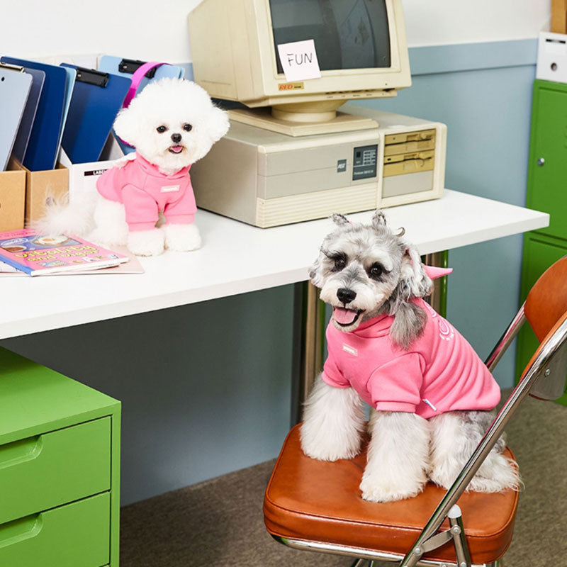 Pink Monster Wing Dog Hoodie Sweatshirt 