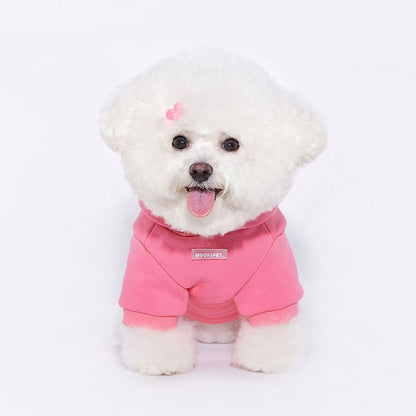 Pink Monster Wing Dog Hoodie Sweatshirt 