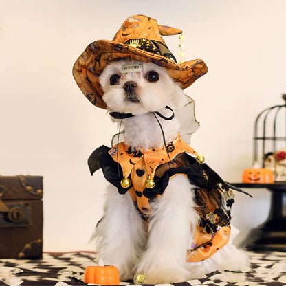 Pumpkin Curse Halloween Dog Costume Dress