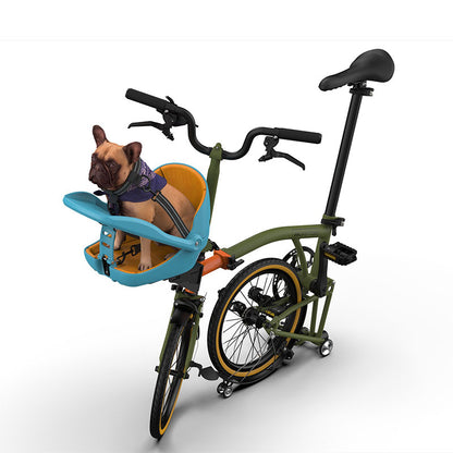 Upgrade Dog Front Bike Seat with Cushion